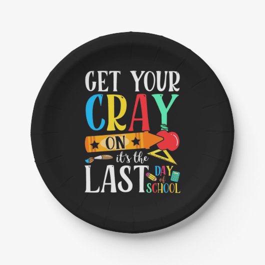 先生最終日 ペーパープレート (正面)