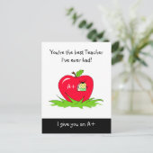 先生最高のの先生バグ ポストカード (スタンド正面)