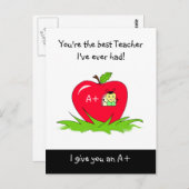 先生最高のの先生バグ ポストカード (正面/裏面)