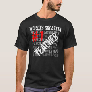 先生最高の史上最高のティーシュ#1テアック Tシャツ