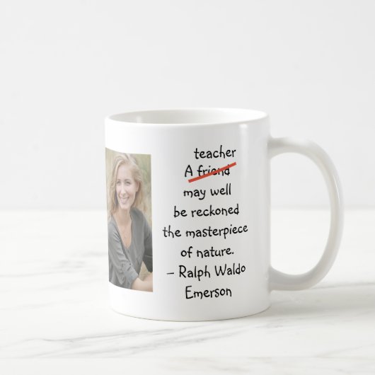 先生最高傑作の自然引用文2写真 コーヒーマグカップ (右)