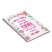 先生本当に素晴らしい先生は見つける懸命 ノートブック (右側)