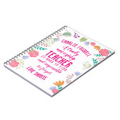 先生本当に素晴らしい先生は見つける懸命 ノートブック (左側)