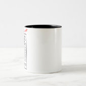 先生栄養ファクトMug、先生の日用品 ツートーンマグカップ (中央)