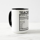 先生栄養事実報告 マグカップ (正面左)