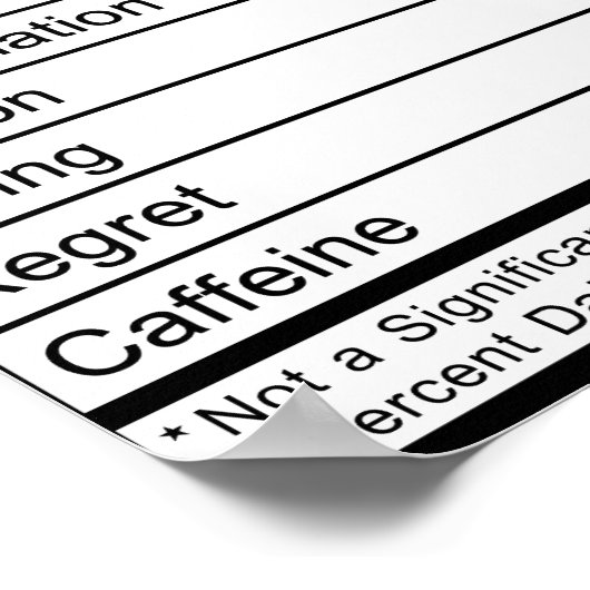 先生栄養事実 ポスター (角)