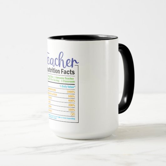 先生栄養事実 マグカップ (正面右)