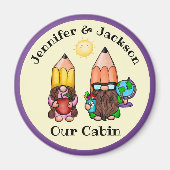 先生格言カップルのクルーズドアマーカー マグネット (正面)