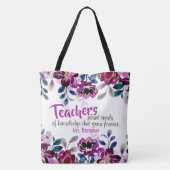 先生植物の種子の知識先生名 トートバッグ (裏面)