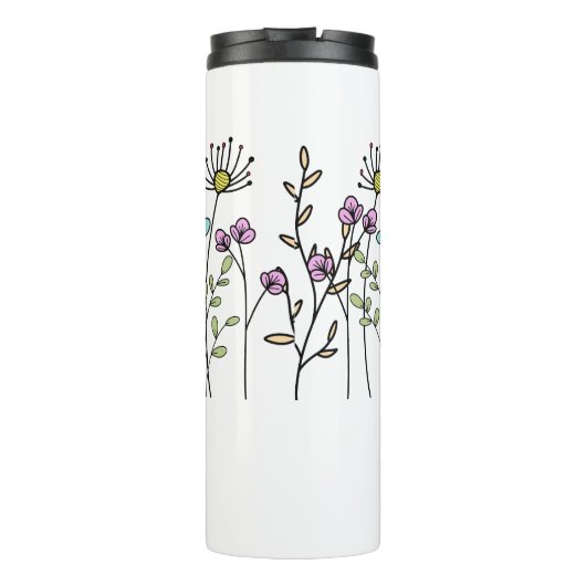 先生植物種子 |花と先生の名前 タンブラー (裏面)