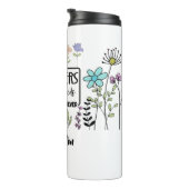 先生植物種子 |花と先生の名前 タンブラー (回転右)