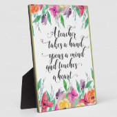 先生歓迎サイン先生新学期ギフト フォトプラーク (側面)