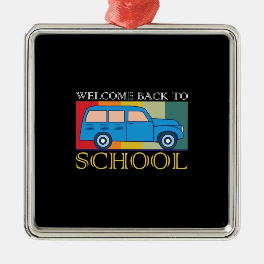先生歓迎新学期 メタルオーナメント (正面)