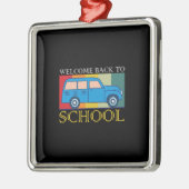 先生歓迎新学期 メタルオーナメント (左)