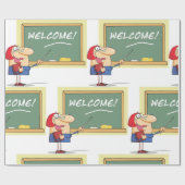 先生歓迎 ラッピングペーパー (フラット)