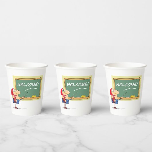 先生歓迎 紙コップ