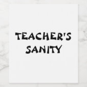 先生正気 ワインラベル (シングルラベル)