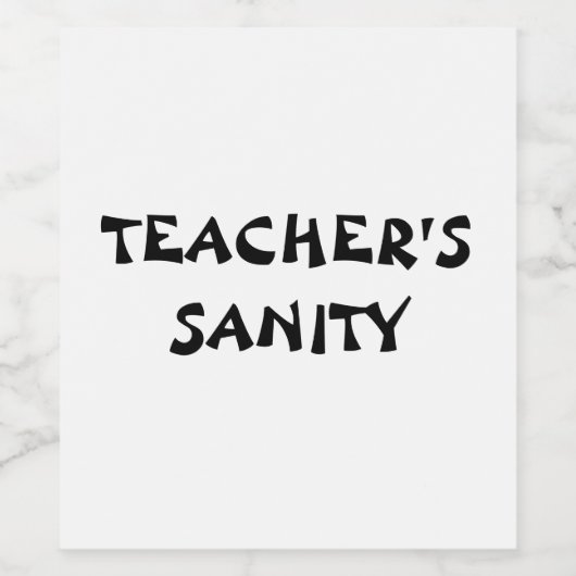 先生正気 ワインラベル (シングルラベル)