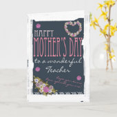 先生母のデイカードトレンディーとモダン カード (黄色い花)