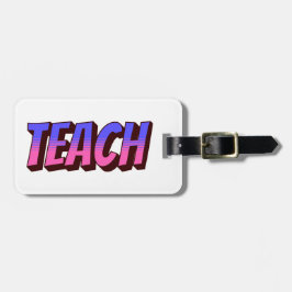 先生漫画スタイルパーソナライズされた荷物バッグラベル ラゲッジタグ