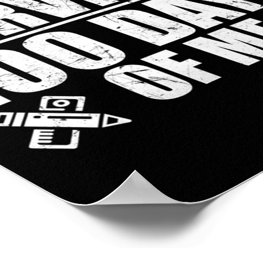 先生生き延び100日の私のおもしろい学生 ポスター (角)