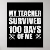 先生生き延び100日の私のおもしろい学生 ポスター (正面)