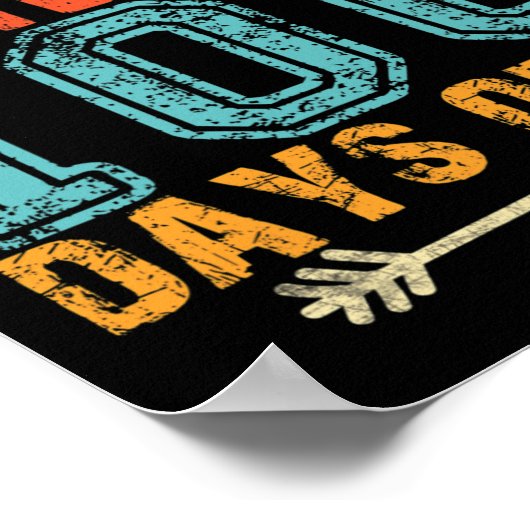 先生生き延び100日の私のおもしろい100学校日 ポスター (角)