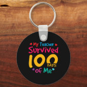 先生生き延び100日の私の幸せ100日目 キーホルダー (正面)