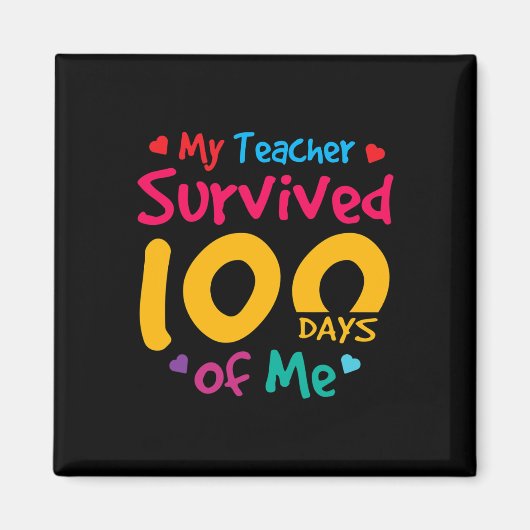 先生生き延び100日の私の幸せ100日目 マグネット (正面)