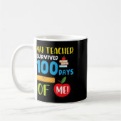 先生生き延び100日のMeおもしろい100日のSc コーヒーマグカップ (左)