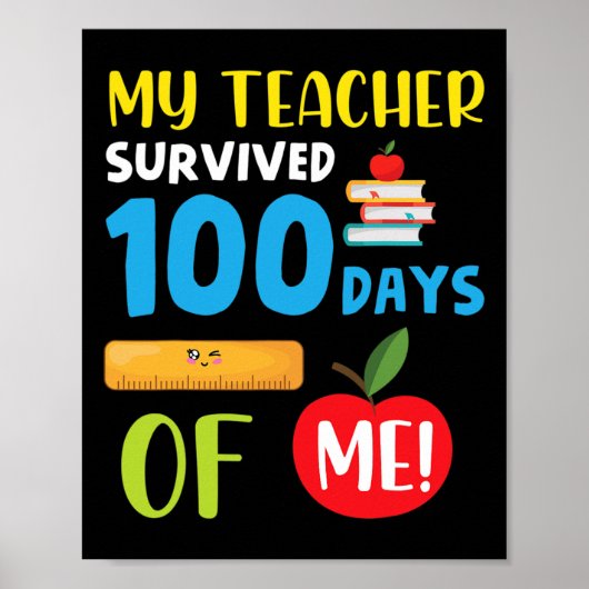 先生生き延び100日のMeおもしろい100日のSc ポスター (正面)