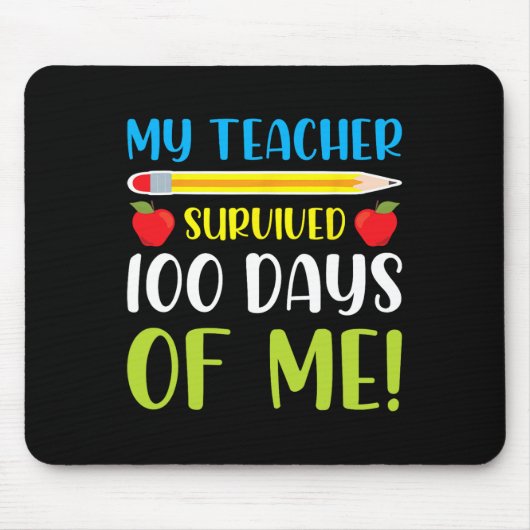 先生生き延び100日のMeおもしろい100日のSc マウスパッド (正面)