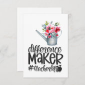 先生生命差別メーカー サンキューカード (正面/裏面)