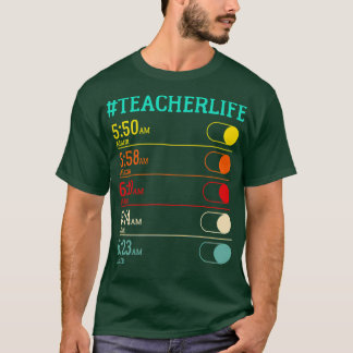 先生生活目覚まし時計 Tシャツ