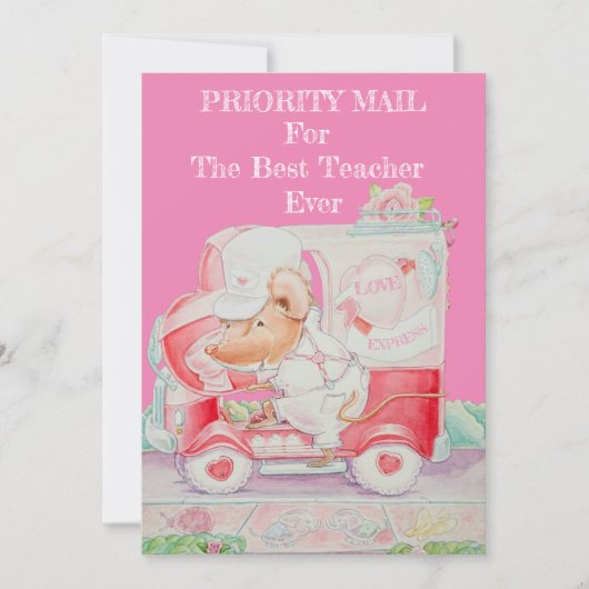 先生用バレンタインカード シーズンカード (正面)