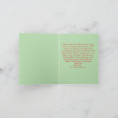 先生用メリークリスマスカード カード (内部)