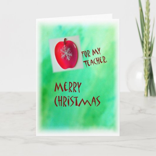 先生用メリークリスマスカード シーズンカード (正面)