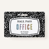 先生用図書室券 バッジ (裏面)