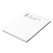 先生用書籍およびパーソナライズされたAppleメモ帳 ノートパッド (回転)