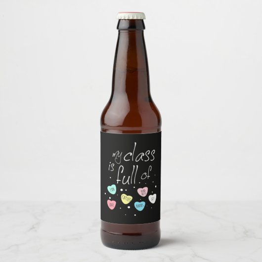 先生私のクラスはおもしろいでいっぱいだ ビールラベル (正面)