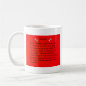 先生私の人生に触れた… コーヒーマグカップ (左)