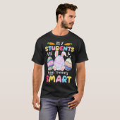 先生私の学生は卵のtremely happy 頭が切れるE Tシャツ (正面フル)