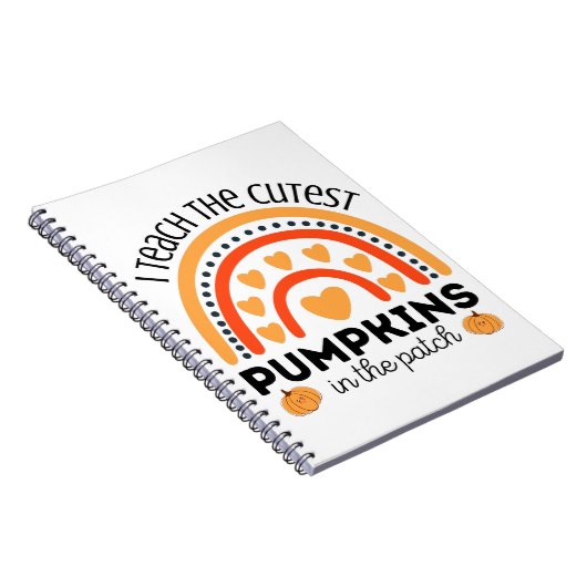 先生秋ハロウィーン虹ギフト用先生 ノートブック (右側)