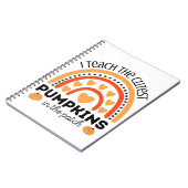 先生秋ハロウィーン虹ギフト用先生 ノートブック (左側)