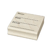 先生空白のの名前、日付、期間スタンプ ラバースタンプ (スタンプ)