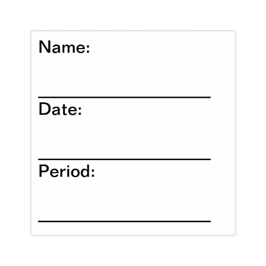 先生空白のの名前、日付、期間スタンプ ラバースタンプ (インプリント)