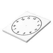 先生空白の時計の顔教えの補助 ノートパッド (回転)