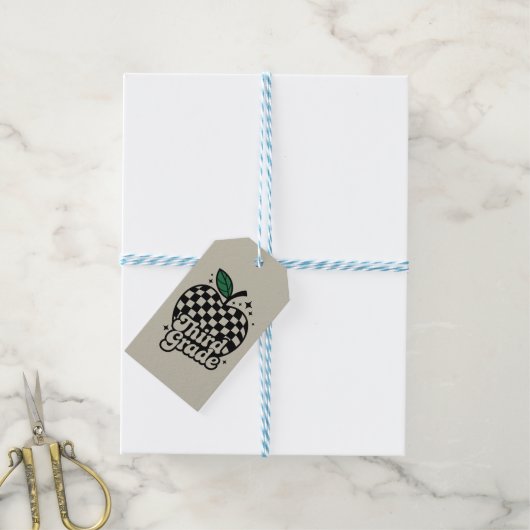 先生第三級第三新学期 ギフトタグ (より糸つき)