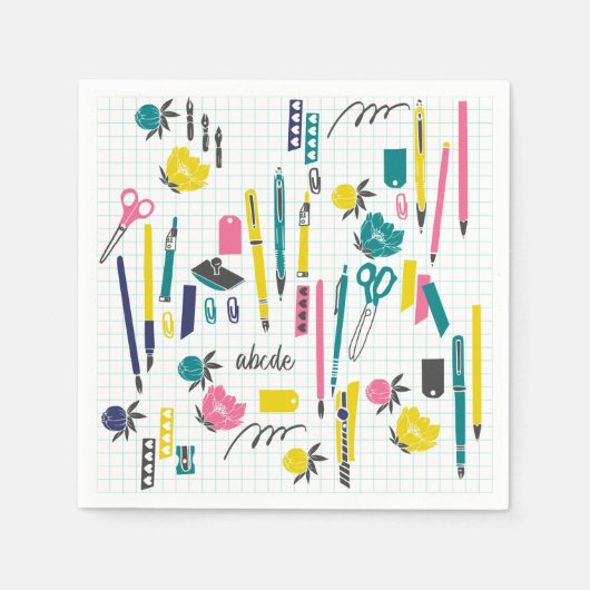 先生紙ナプキンス スタンダードカクテルナプキン (正面)