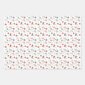先生紙ラップ、学校テーマ紙ラップ ラッピングペーパーシート (正面)